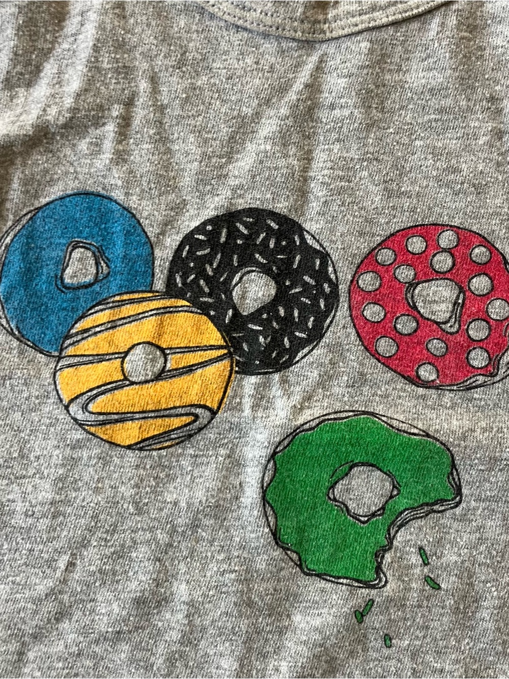 Tracksmith Grey Varsity Cotton Running Donuts Racerback Greyboy Tank Top Small - Picture 3 of 7